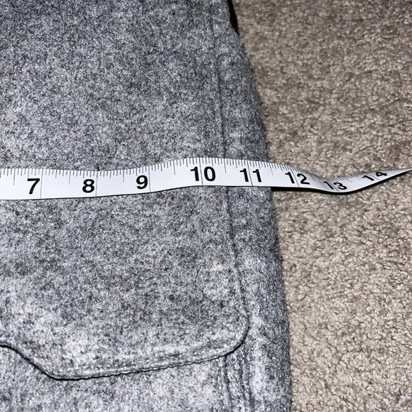 Merrell Gray Wool Blend Lightweight Rectangle Shoulder Strap Crossbody Bag - Picture 8 of 9